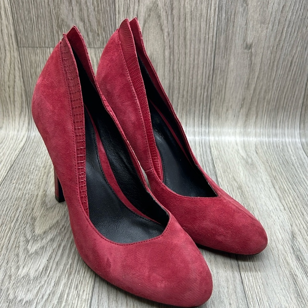 Rebecca Minkoff Red Suede Heels